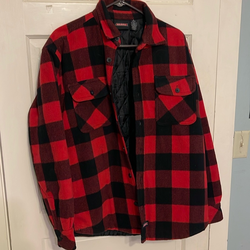 Dickie’s Men’s Button down plaid shacket